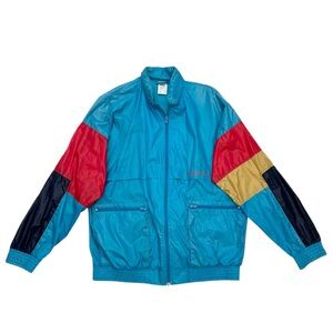 Vintage 90s Adidas Originals Trefoil Colourblock Windbreaker Jacket